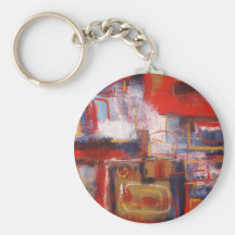 Illustration abstraite moderne porte-clé