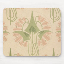 illustration botanique de beau nouveau d'art tapis de souris