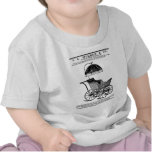 Illustration de cru du chariot de 1888 enfants t-shirt