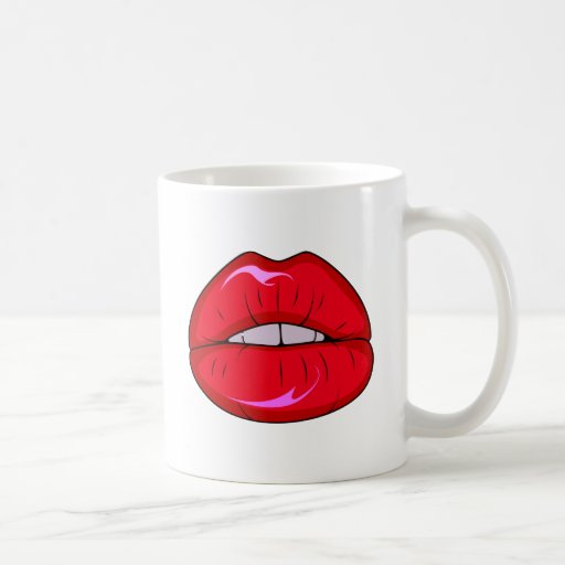Illustration de Kanjiz : fille sexy avec les lèvre Tasse