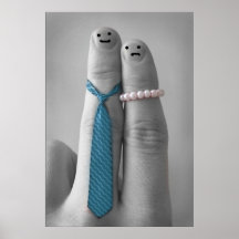illustration de mariage de brideandgroom posters