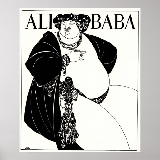 Illustration de Nouveau d'art : Beardsley - baba d Posters