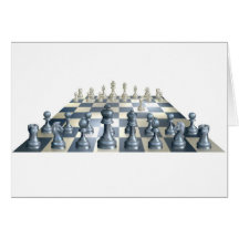 Illustration de partie d'échecs cartes de vœux