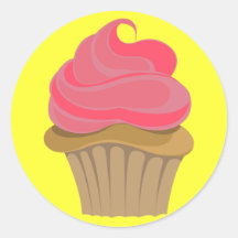 Illustration de petit gâteau autocollants