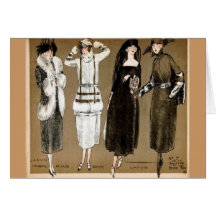 Illustration des années 1920 de couture de Haute d Carte De Vœux
