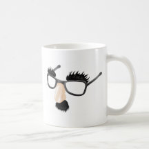 Illustration drôle de déguisement tasse