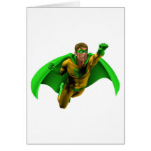Illustration extraordinaire de super héros cartes