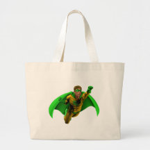 Illustration extraordinaire de super héros sacs fourre-tout