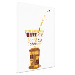 Illustration moderne de café toiles tendues