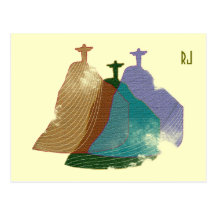 Illustration numérique de rédempteur du Christ Cartes Postales