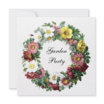 Illustrations vintages de Botanicals invitations