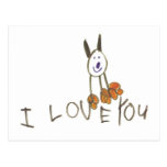 ILoveYouPuppy Carte Postale