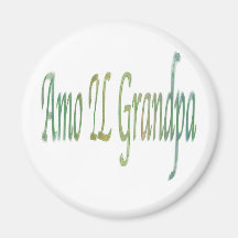 . .iluvgrandpa italien aimants pour réfrigérateur
