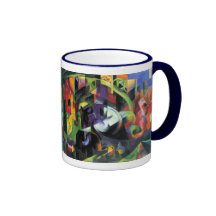 Image avec des bétail par Franz Marc ; MIT Rinder  Mug