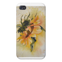 Image coque-Fine d'art de l'iPhone 4 de tournesol Coque iPhone 4