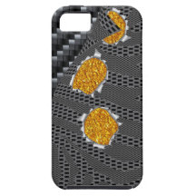 image de changement de trou de balle de carbone de coque iPhone 5 Case-Mate