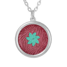 Image de copie de zèbre de rose de scintillement e pendentifs personnalisés