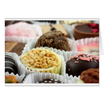 Image de luxe de photo de chocolats cartes de vœux