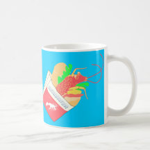 image de silhouette de crevette tasse