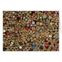 Image des lièges de vin cartes de vœux