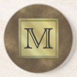 Image faite sur commande imprimée de monogramme. B Dessous De Verres