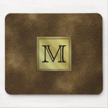 Image faite sur commande imprimée de monogramme. B Tapis De Souris