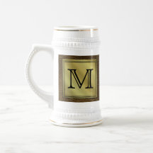 Image faite sur commande imprimée de monogramme. B Mugs À Café