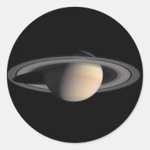Image merveilleuse de Saturn de la NASA Autocollant Rond