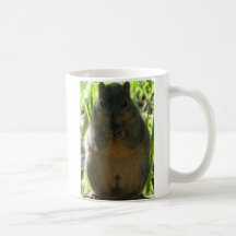 Image mignonne d'un petit écureuil mangeant un écr tasse à café