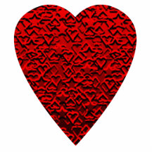 Image rouge lumineuse de coeur photo sculpture
