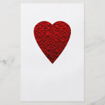Image rouge lumineuse de coeur prospectus