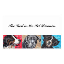 Images de carte de visite de chiens