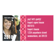 Images supérieures - invitation 2010 d'obtention d carte avec photo