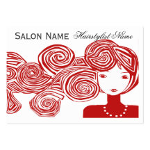 Imaginaire de cheveux de vague cartes de visite professionnelles