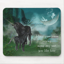 Imaginez l'imaginaire dans le mousepad de brume tapis de souris