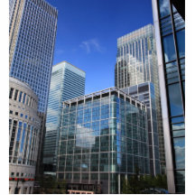 Immeubles de bureaux modernes photo sculptures