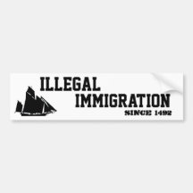 Immigration-Autocollant illégal Adhésifs Pour Voiture