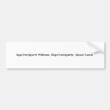 immigrés juridiques accueil, immigrants illégaux,  adhésifs pour voiture