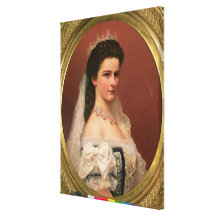 Impératrice Elizabeth de la Bavière dans le Hongro Toile Tendue