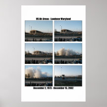 Implosion d'arène d'air des USA Poster