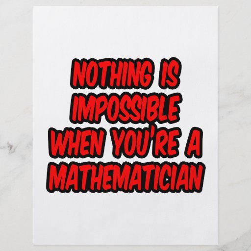 Impossible n'est pas français… mathématicien tract