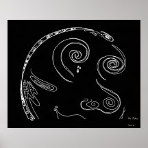 Impression 64x52" - myMom1 SilkHand Poster