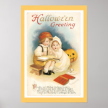 Impression fine vintage de Halloween Posters