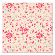 Impression florale rose et vert clair photos sur toile