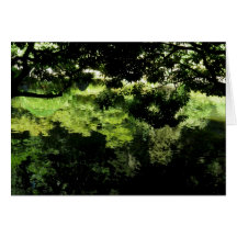 Impression japonaise de jardin cartes de vœux