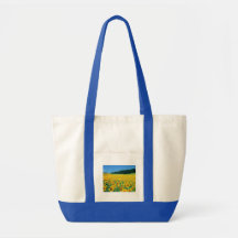 Impulsion Fourre-tout de gisement de tournesol Sac De Toile