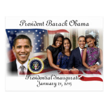 Inauguration 2013 de PRÉSIDENT OBAMA Carte Postale
