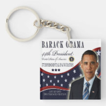 Inauguration 2013 d'Obama Keychain commémoratif Porte-clefs