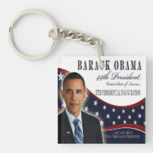 Inauguration 2013 d'Obama Keychain commémoratif Porte-clefs