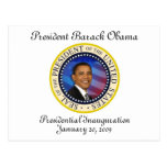 Inauguration de PRÉSIDENT OBAMA commémorative Carte Postale
